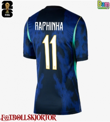 Brasilien Raphinha Belloli #11 Bortatröja Dam VM 2026 Kortärmad